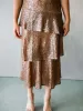 Butterscotch Sequin Midi Skirt sold by Confête