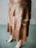 Butterscotch Sequin Midi Skirt sold by Confête