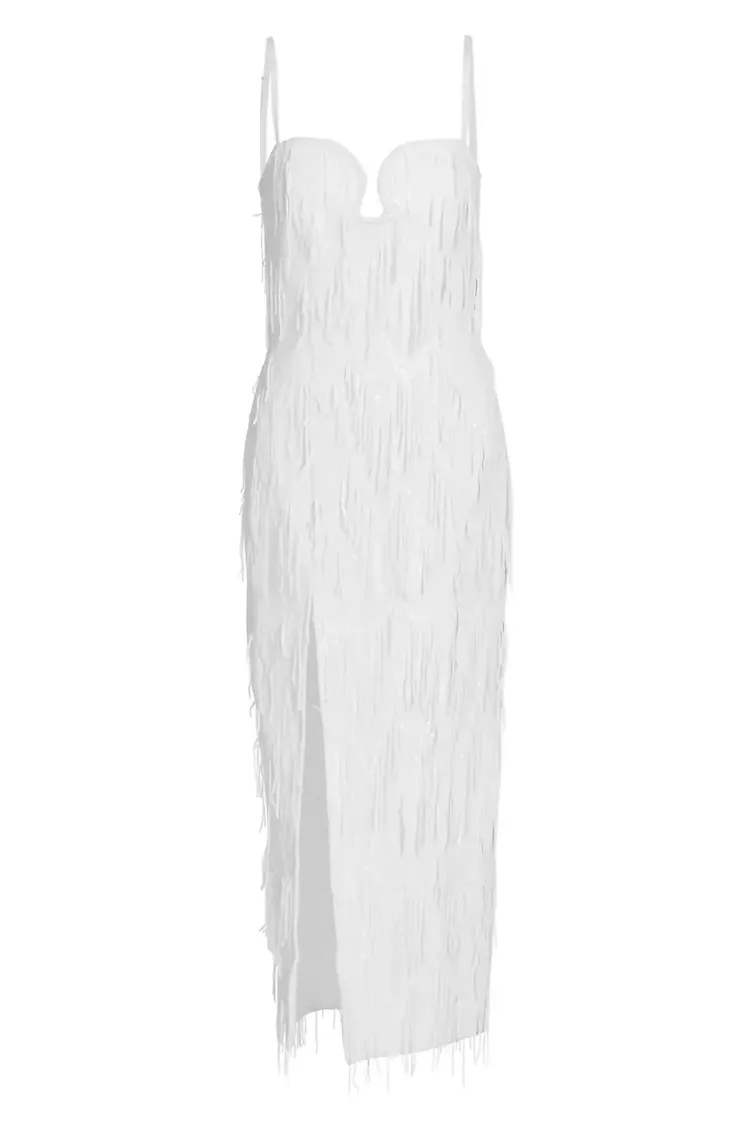 Judith Fringe Midi Dress sold by Confête product image thumbnail 2
