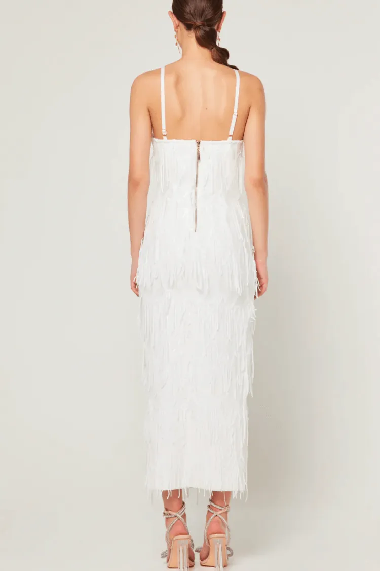Judith Fringe Midi Dress sold by Confête product image thumbnail 3