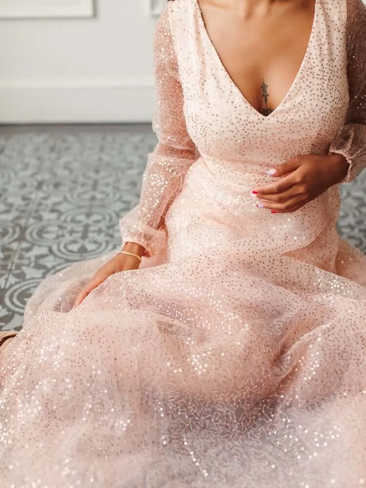 Sunrise Sequin Party Dress sold by Confête product image thumbnail 2