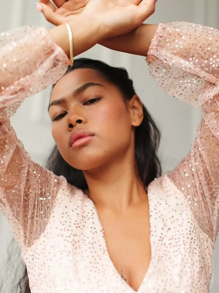 Sunrise Sequin Party Dress sold by Confête product image thumbnail 3