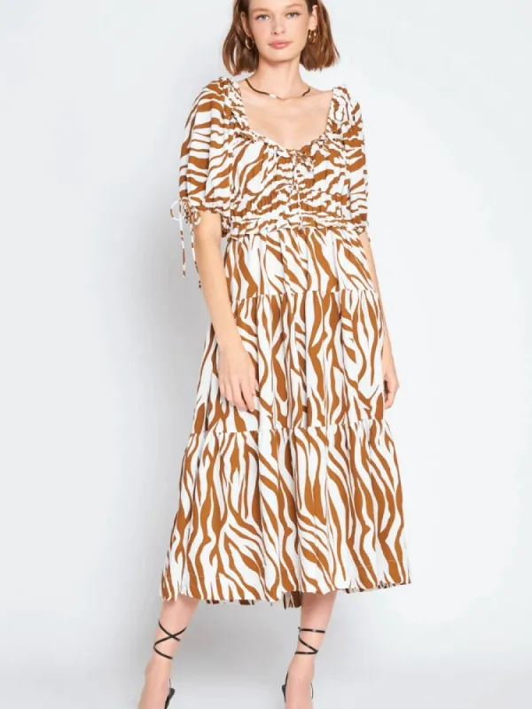 Mariah Animal Print Midi - FINAL SALE sold by Confête