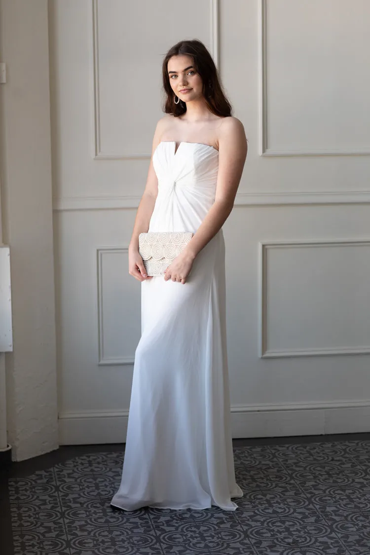 Julianna Strapless White Maxi - FINAL SALE sold by Confête product image thumbnail 2