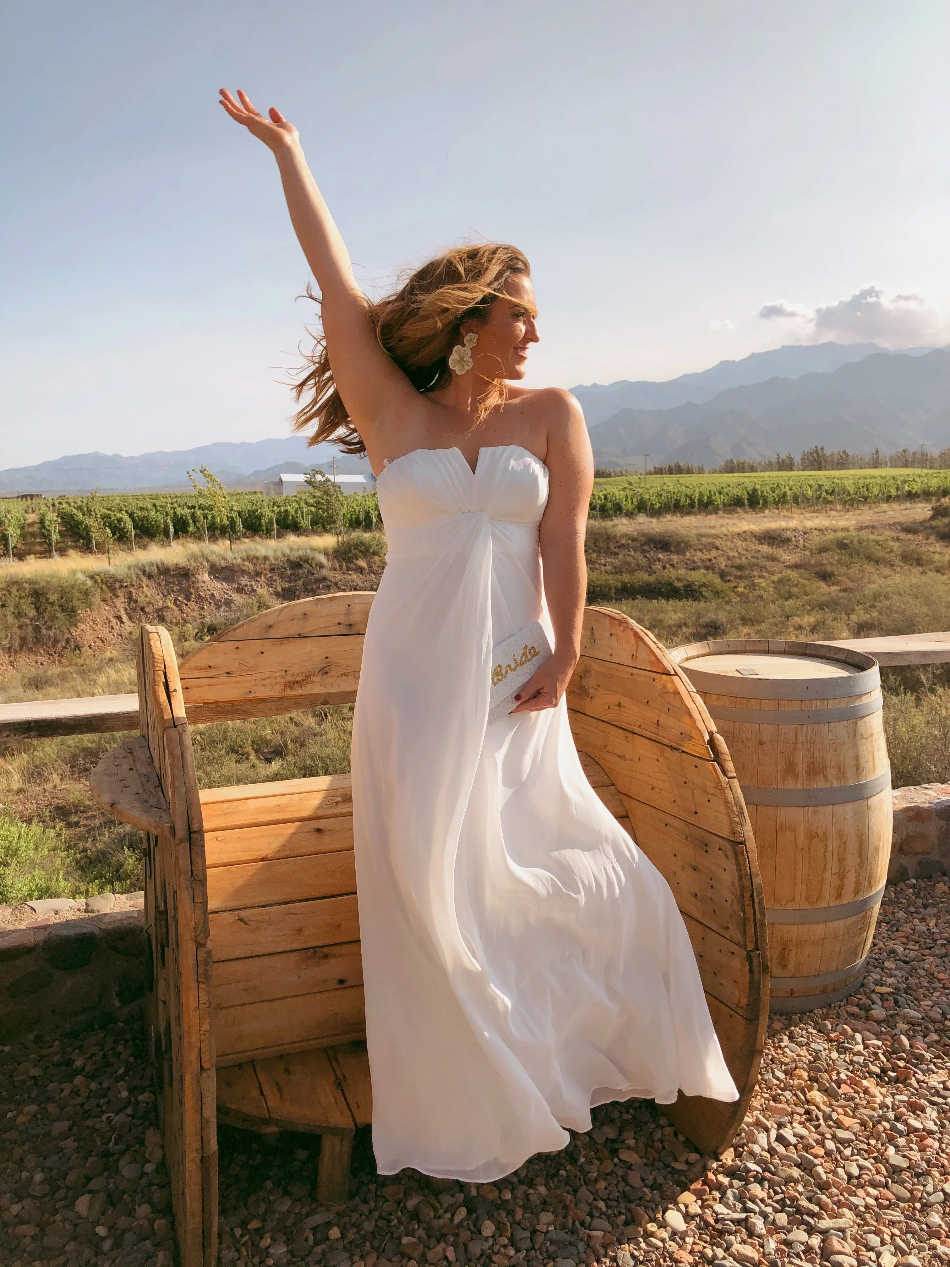 Julianna Strapless White Maxi - FINAL SALE sold by Confête