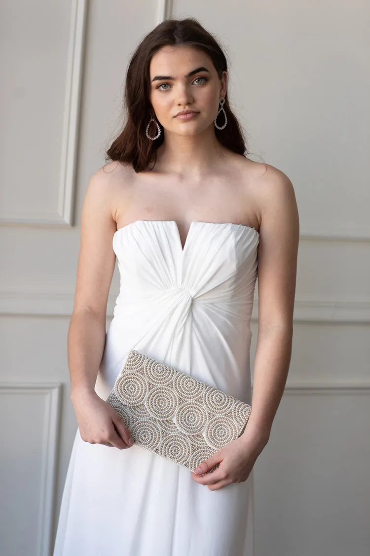 Julianna Strapless White Maxi - FINAL SALE sold by Confête product image thumbnail 3