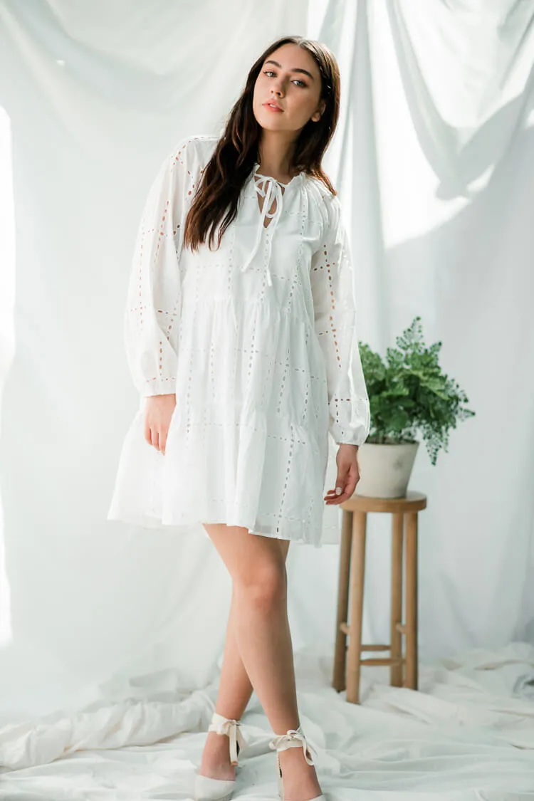 Savannah Eyelet Mini Dress - FINAL SALE sold by Confête product image thumbnail 3