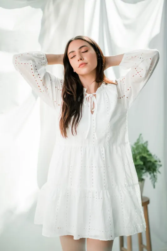 Savannah Eyelet Mini Dress - FINAL SALE sold by Confête