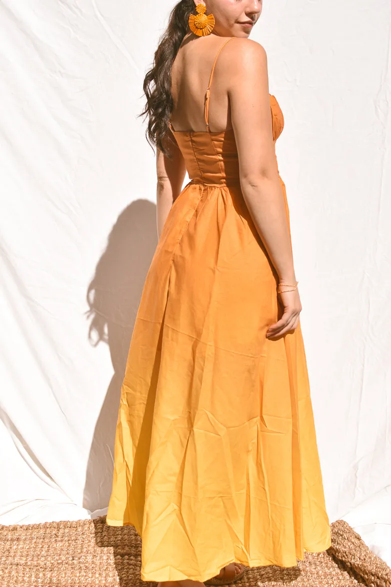 Wailea Sunset Ombre Maxi Dress - Orange sold by Confête product image thumbnail 4
