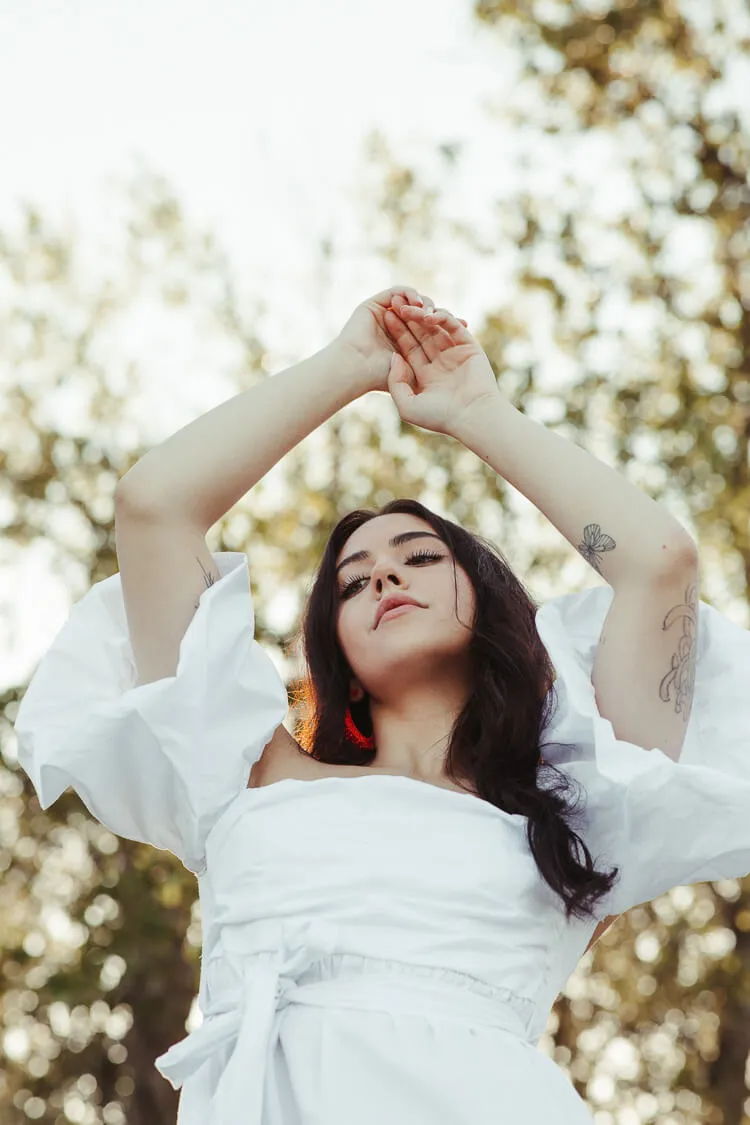 Celeste Off the Shoulder White Mini Dress - FINAL SALE sold by Confête product image thumbnail 2