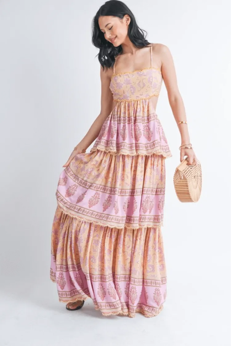 Paia Boho Tiered Maxi Dress sold by Confête product image thumbnail 4