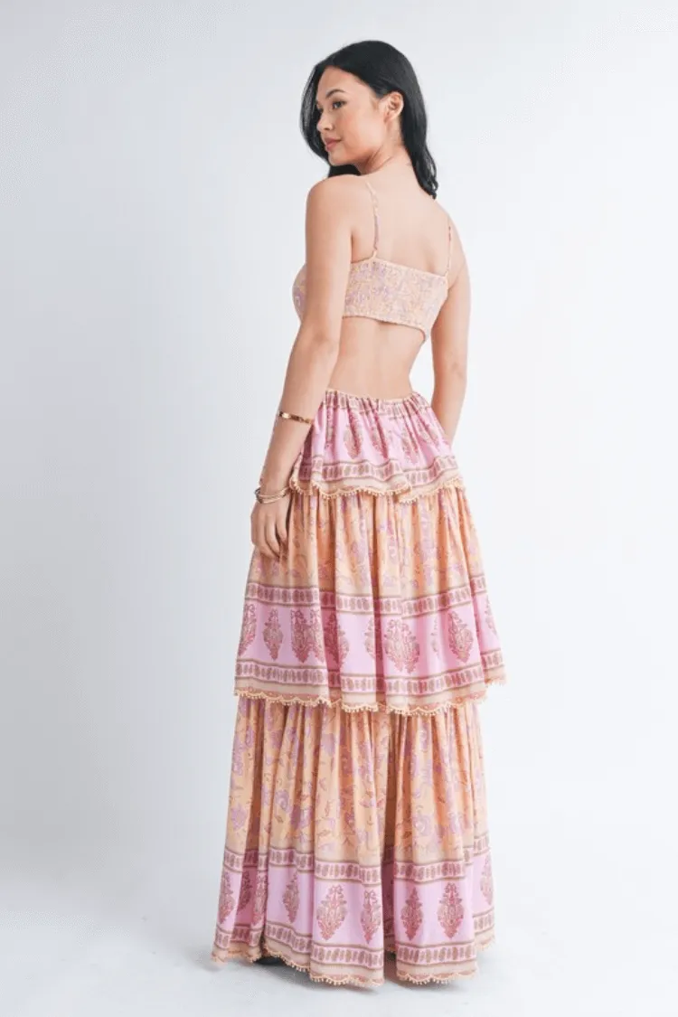 Paia Boho Tiered Maxi Dress sold by Confête product image thumbnail 2
