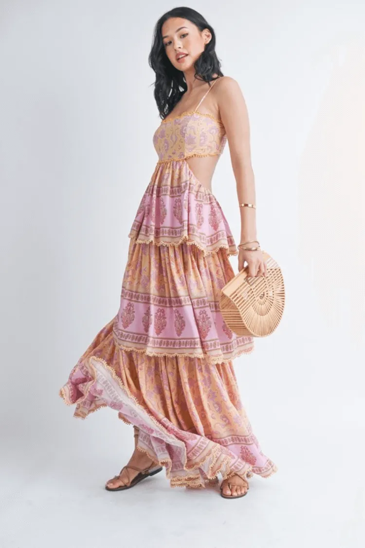Paia Boho Tiered Maxi Dress sold by Confête product image thumbnail 3