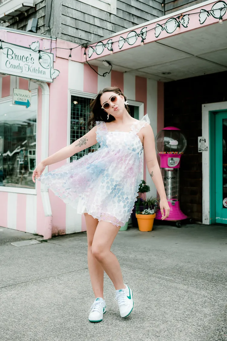 Lilac Dreams 3D Floral Mini Dress - FINAL SALE sold by Confête product image thumbnail 3