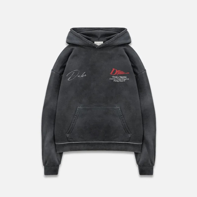 DR1 Helmet Washed Black Hoodie sold by Duke + Dexter