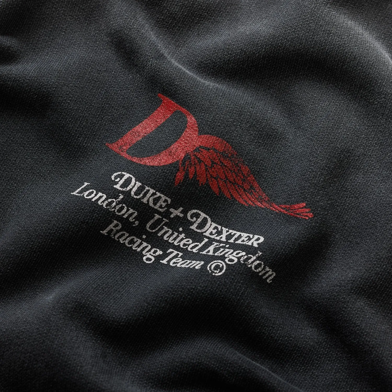 DR1 Helmet Washed Black Hoodie sold by Duke + Dexter product image thumbnail 4