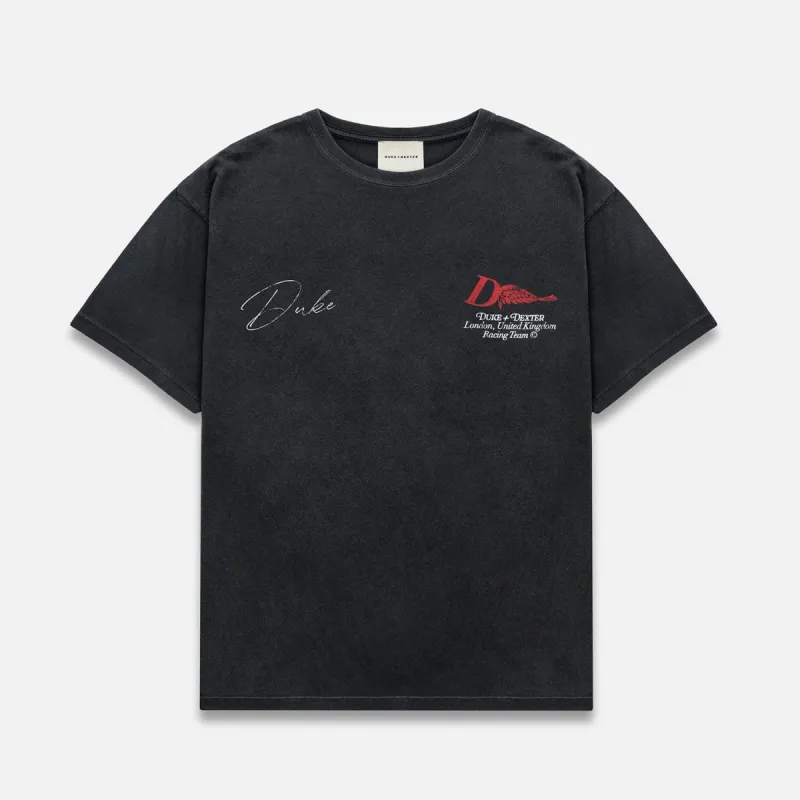 DR1 Helmet Washed Black T-Shirt sold by Duke + Dexter