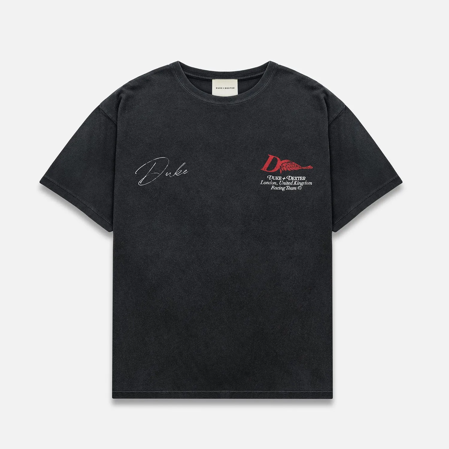 DR1 Helmet Washed Black T-Shirt sold by Duke + Dexter