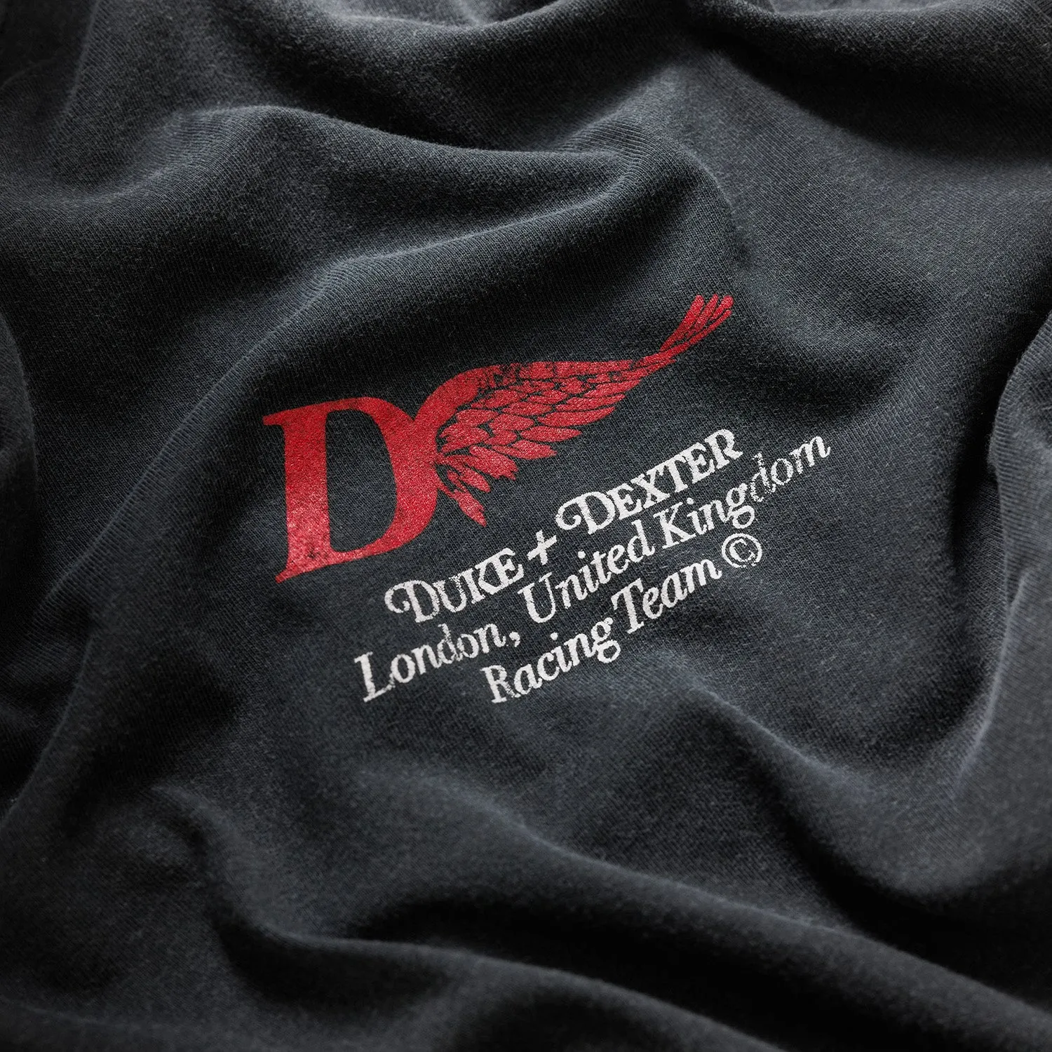 DR1 Helmet Washed Black T-Shirt sold by Duke + Dexter product image thumbnail 4