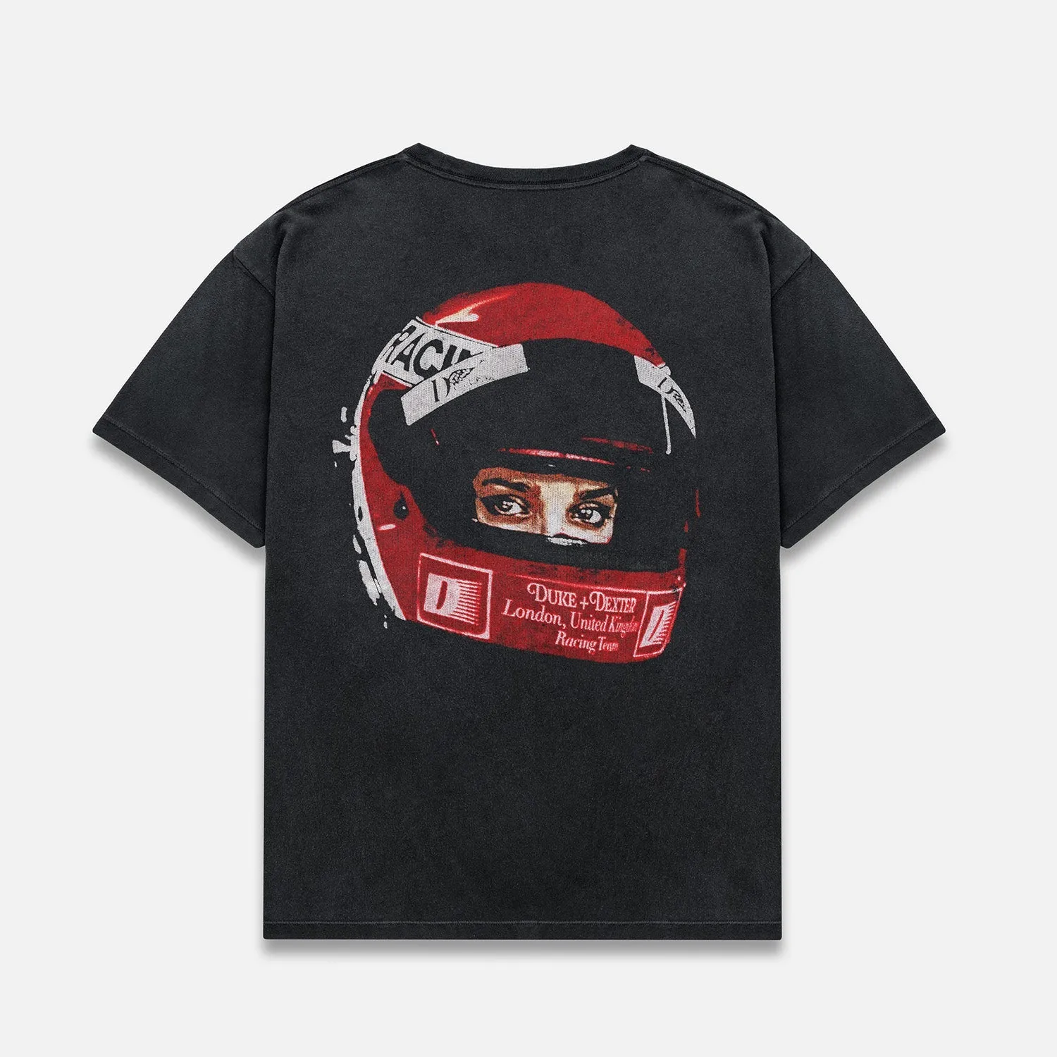 DR1 Helmet Washed Black T-Shirt sold by Duke + Dexter product image thumbnail 3