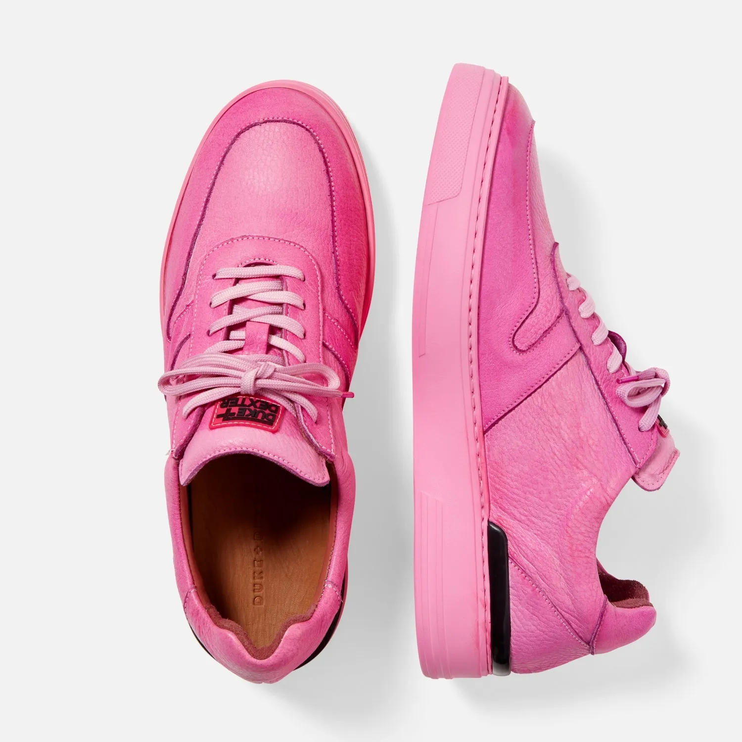 Ritchie Hand-Dyed Pink Sneaker - Men's sold by Duke + Dexter product image thumbnail 2