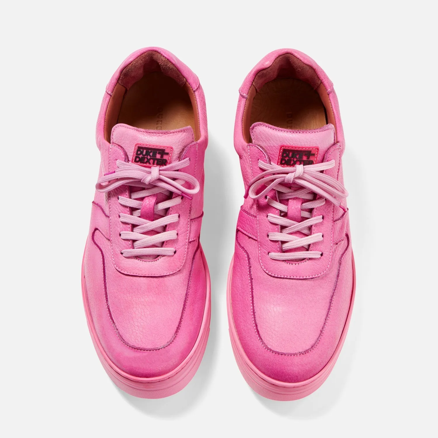 Ritchie Hand-Dyed Pink Sneaker - Men's sold by Duke + Dexter product image thumbnail 4