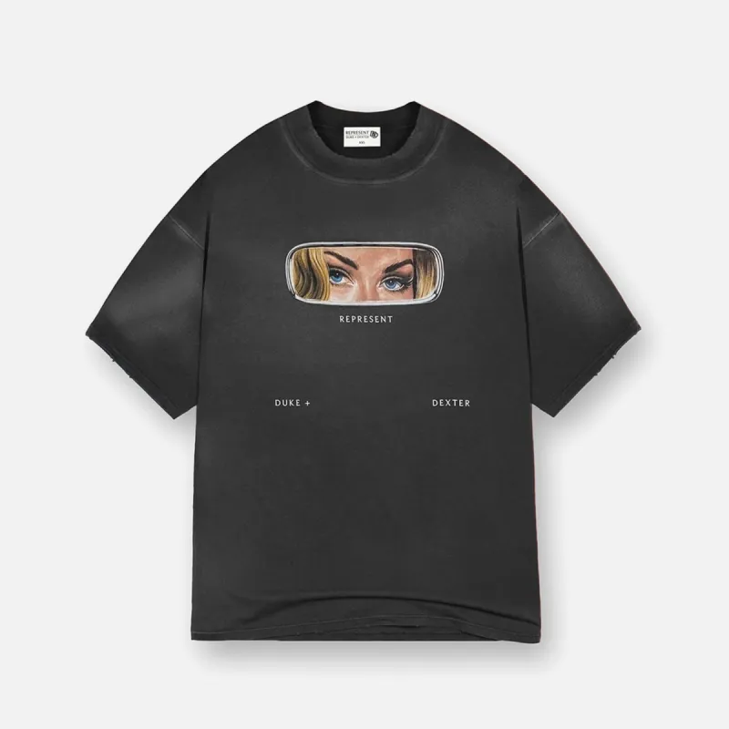 Represent Rearview Mirror Stained T-Shirt sold by Duke + Dexter