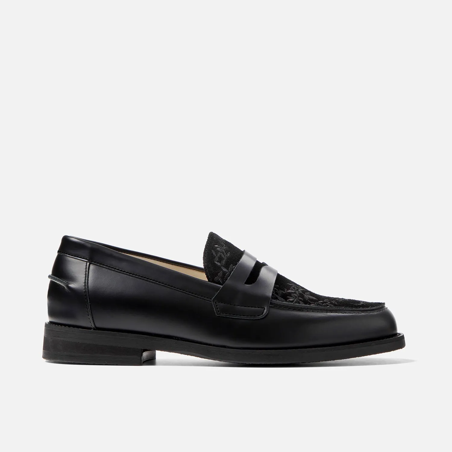 Wilde Black Vine Penny Loafer - Men's sold by Duke + Dexter product image thumbnail 4