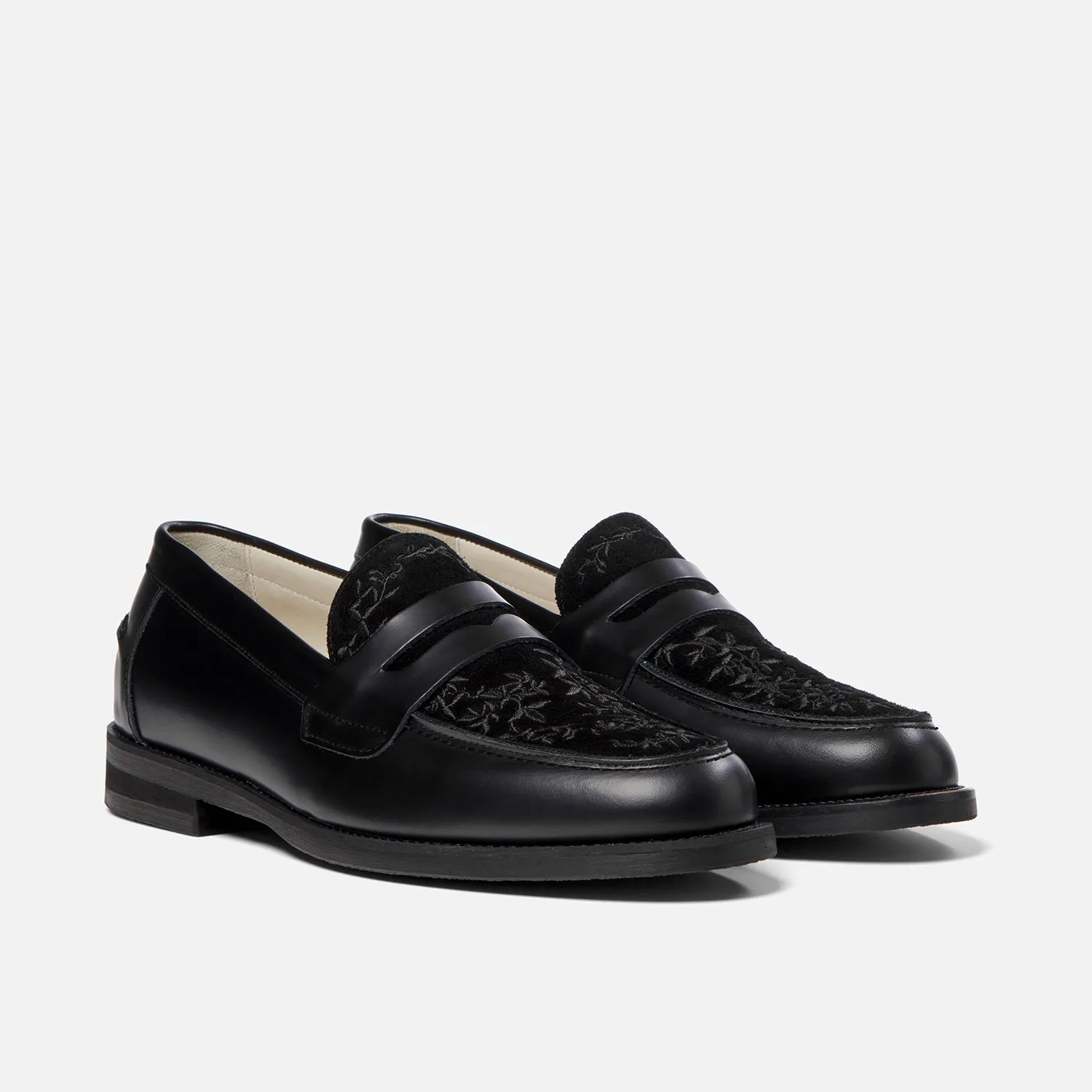 Wilde Black Vine Penny Loafer - Men's sold by Duke + Dexter product image thumbnail 3