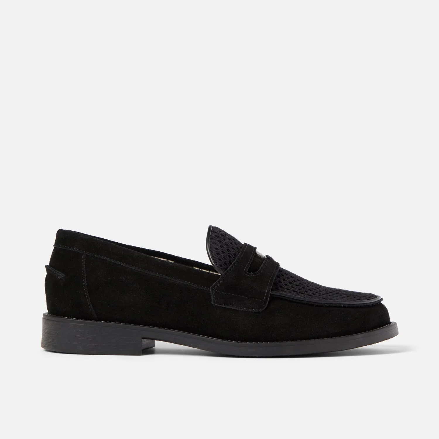 Represent Black Suede Rattan Penny Loafer - Men's sold by Duke + Dexter product image thumbnail 4