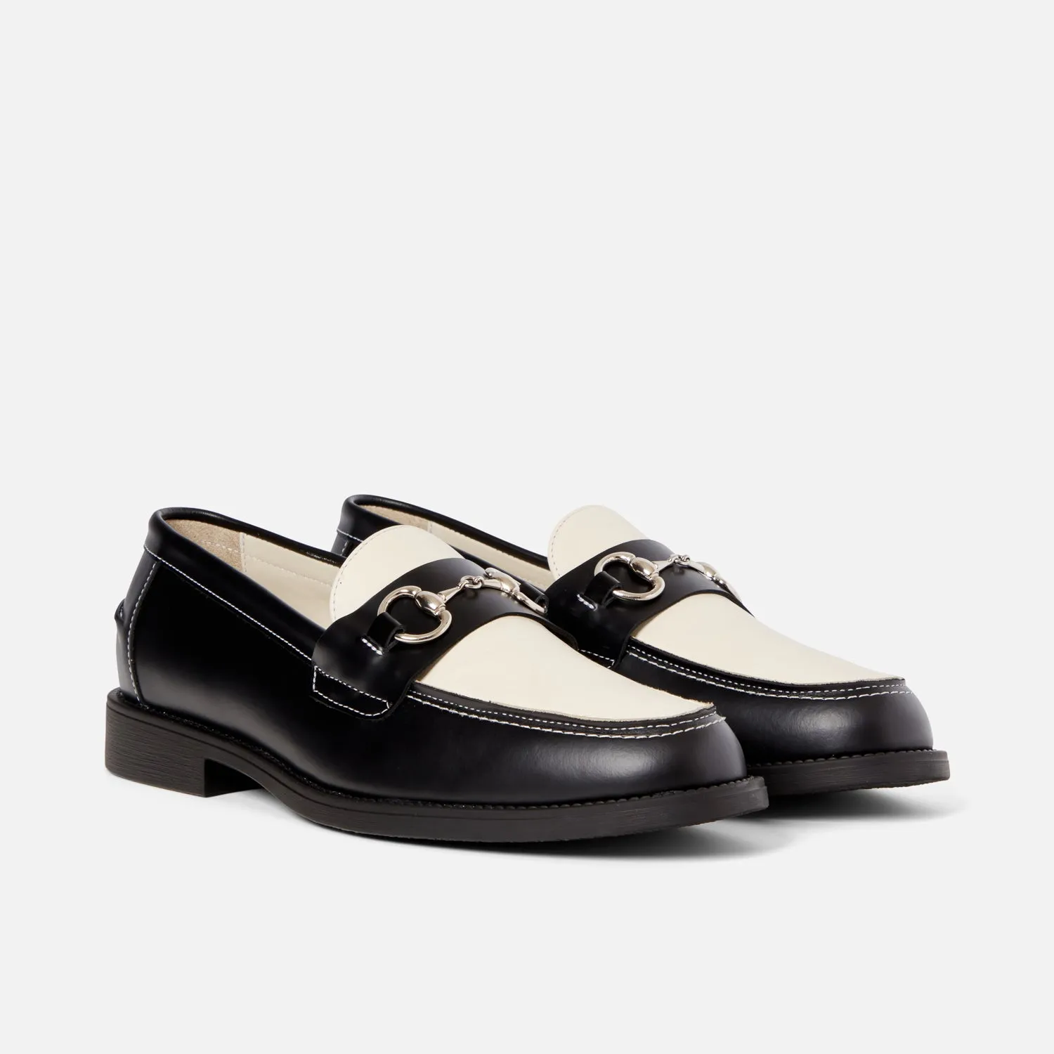 about:blank Black + White Bit Loafer - Men's sold by Duke + Dexter product image thumbnail 3