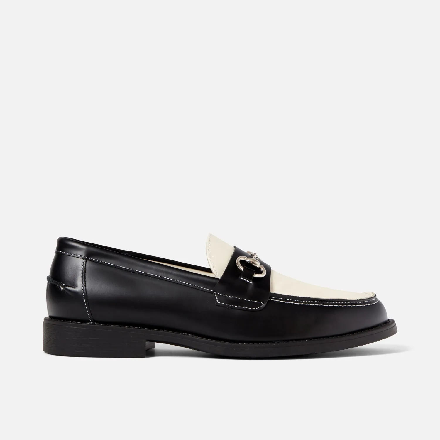 about:blank Black + White Bit Loafer - Men's sold by Duke + Dexter