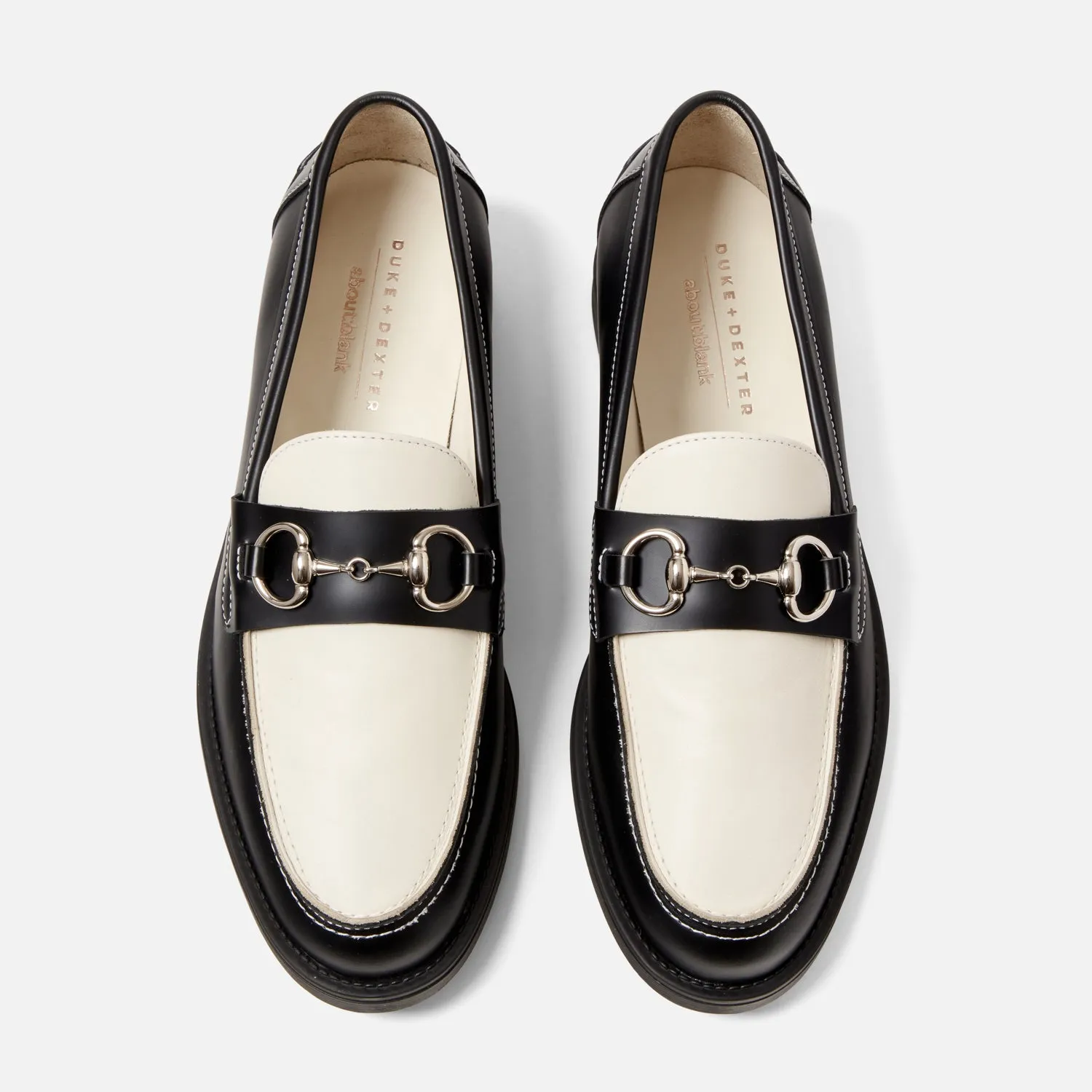 about:blank Black + White Bit Loafer - Men's sold by Duke + Dexter product image thumbnail 5