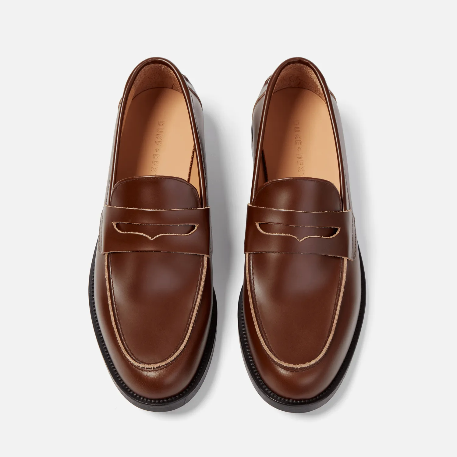 Wilde Chestnut Penny Loafer - Men's sold by Duke + Dexter product image thumbnail 4
