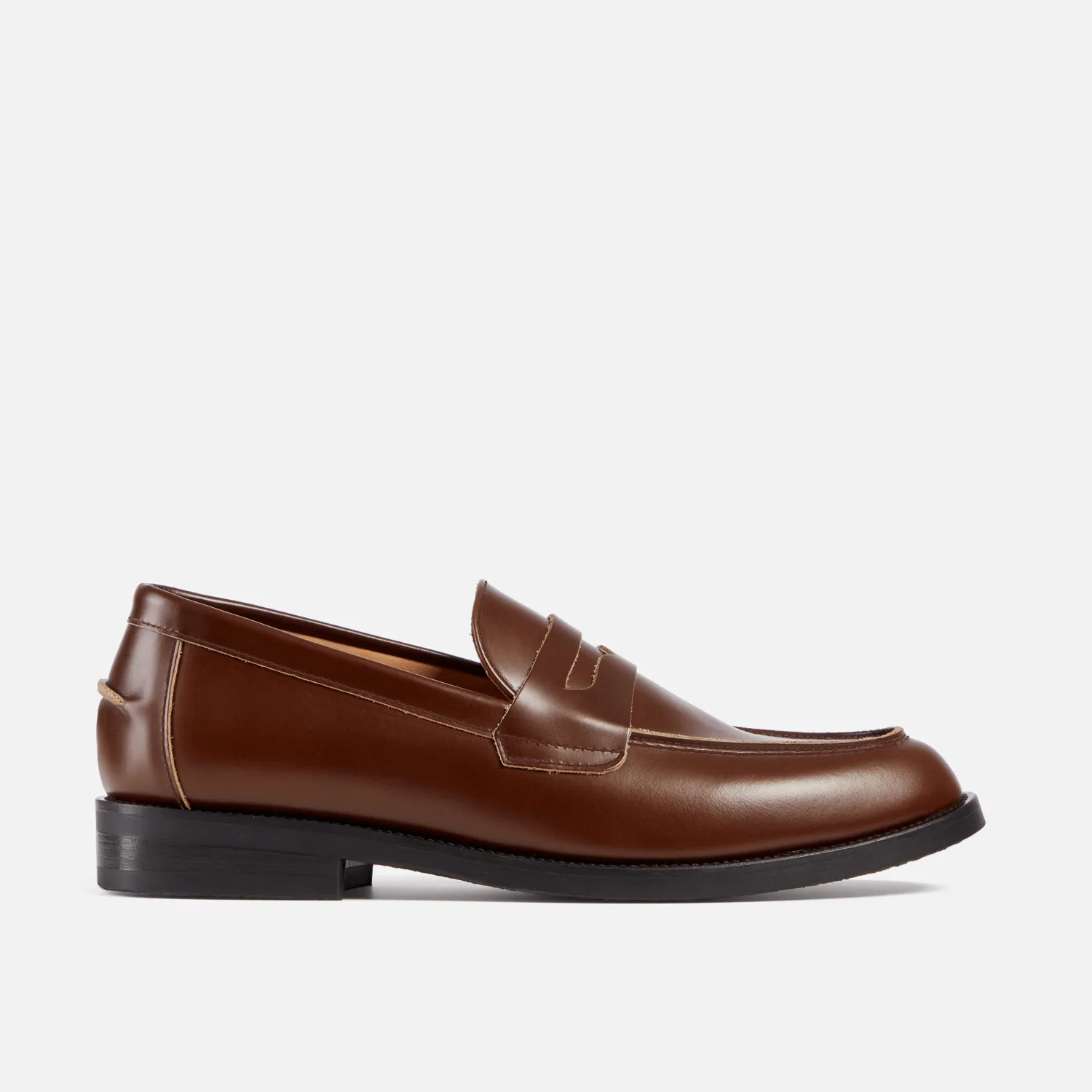 Wilde Chestnut Penny Loafer - Men's sold by Duke + Dexter