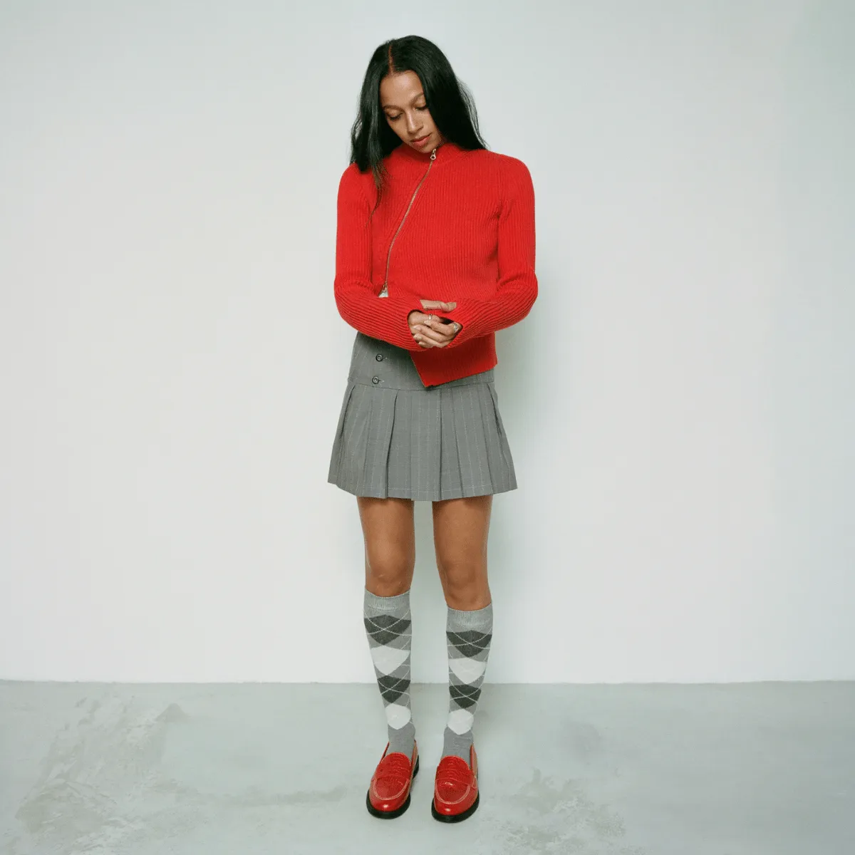 Peachy Den Red Croc Loafer - Women's sold by Duke + Dexter product image thumbnail 2