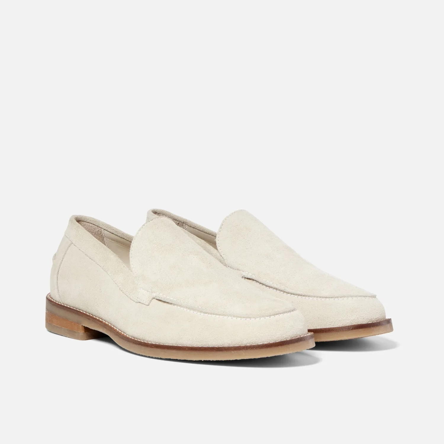 Wilde Off-White Suede Slip Loafer - Men's sold by Duke + Dexter product image thumbnail 3