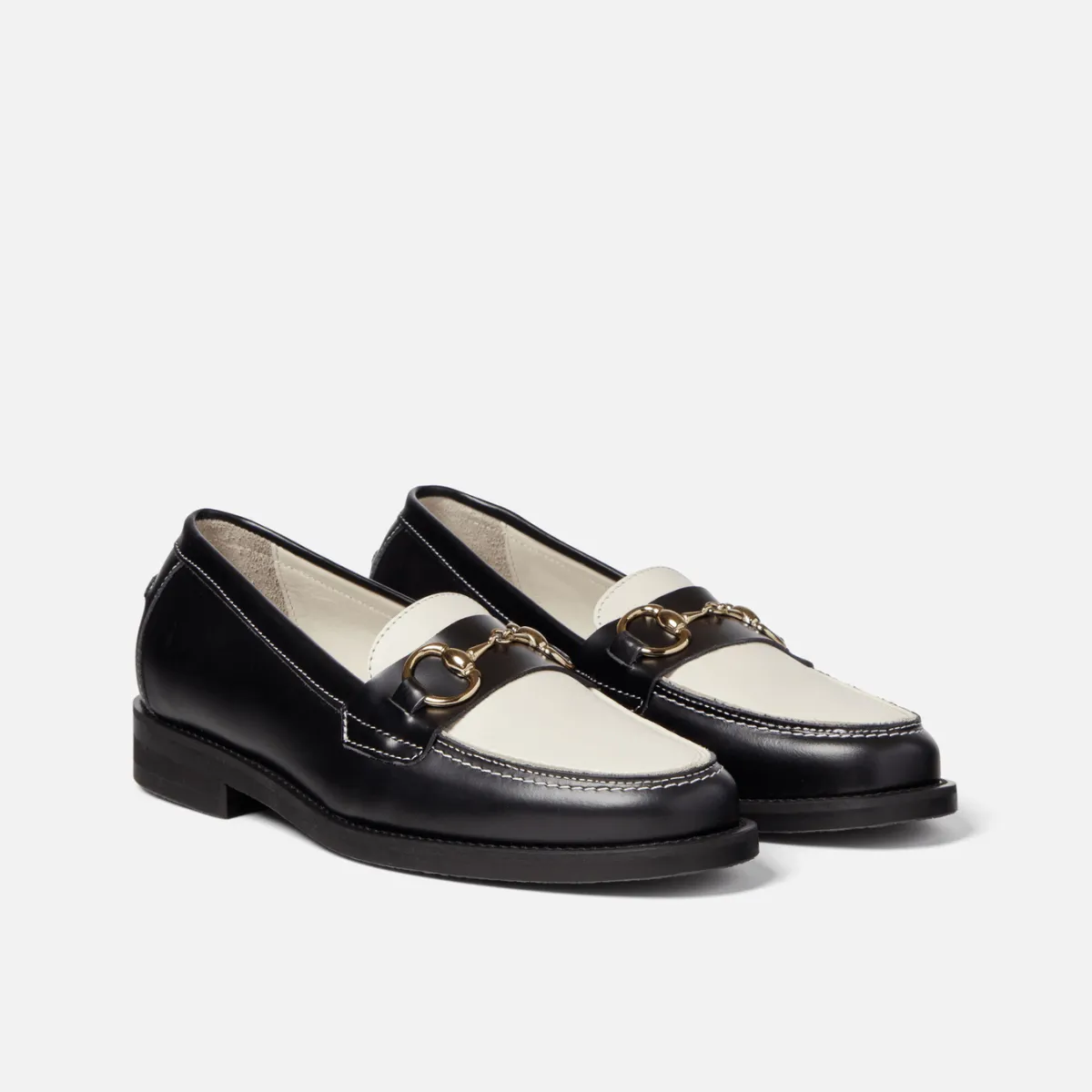 Wilde Black x White Bit Loafer - Women's sold by Duke + Dexter product image thumbnail 3