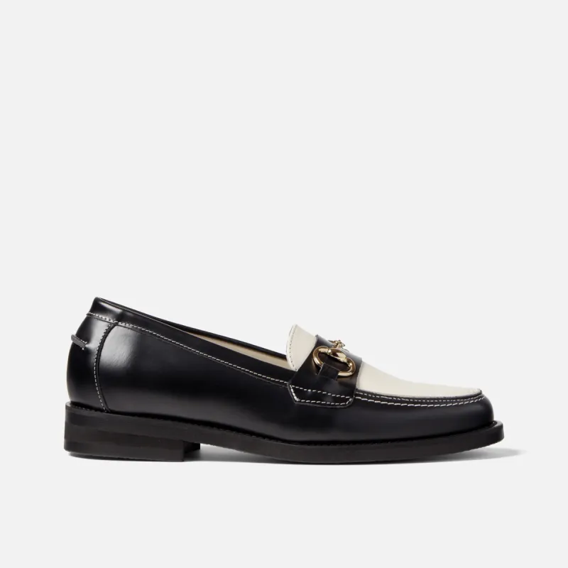 Wilde Black x White Bit Loafer - Women's sold by Duke + Dexter