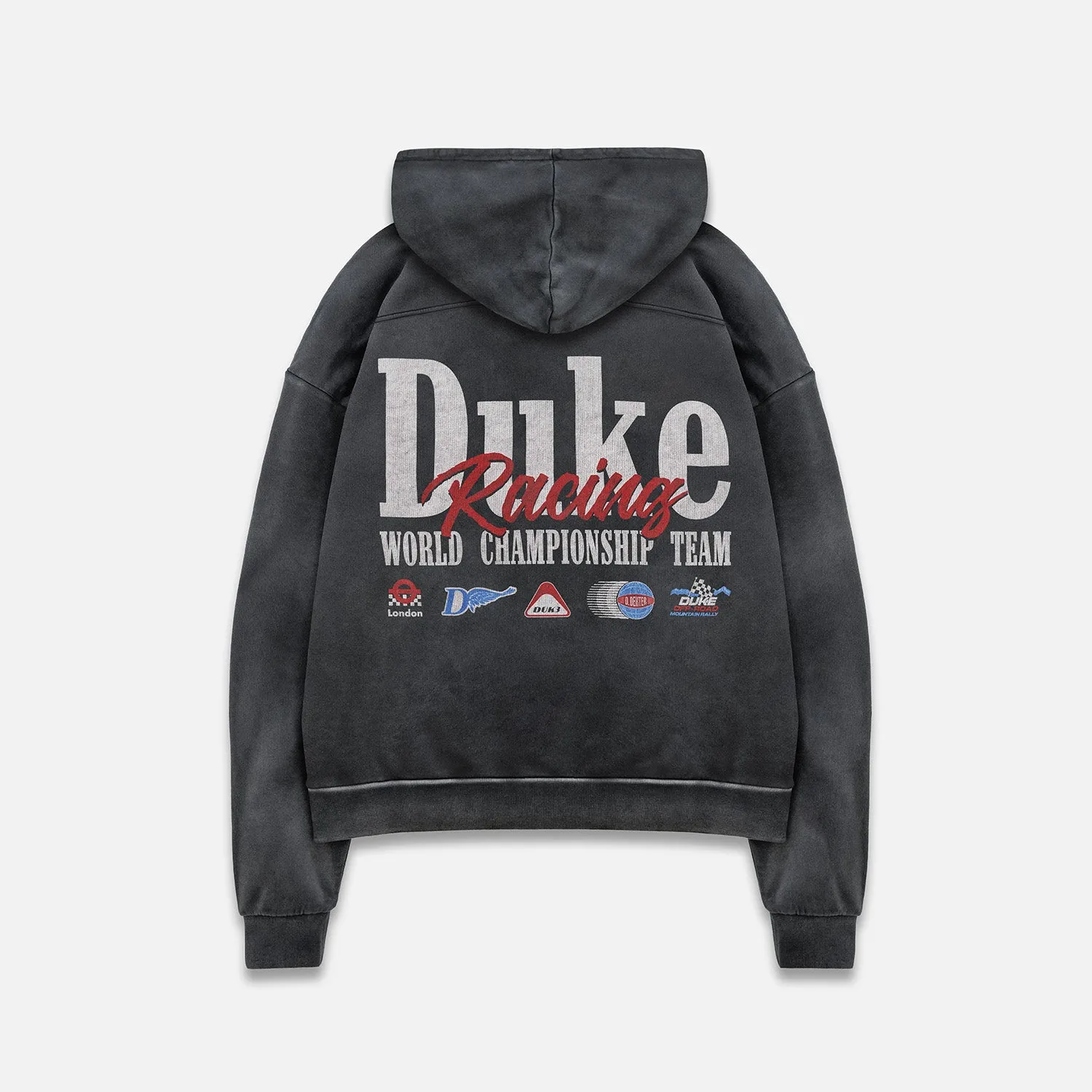 DR1 World Championship Washed Black Hoodie sold by Duke + Dexter product image thumbnail 3