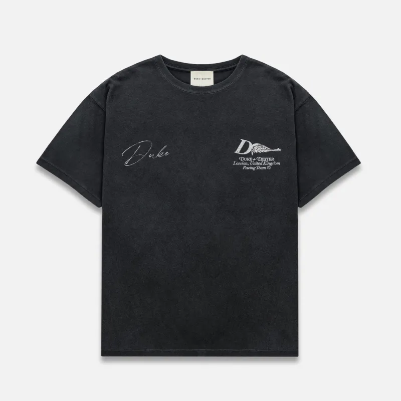 DR1 Helmet Mono Washed Black T-Shirt sold by Duke + Dexter