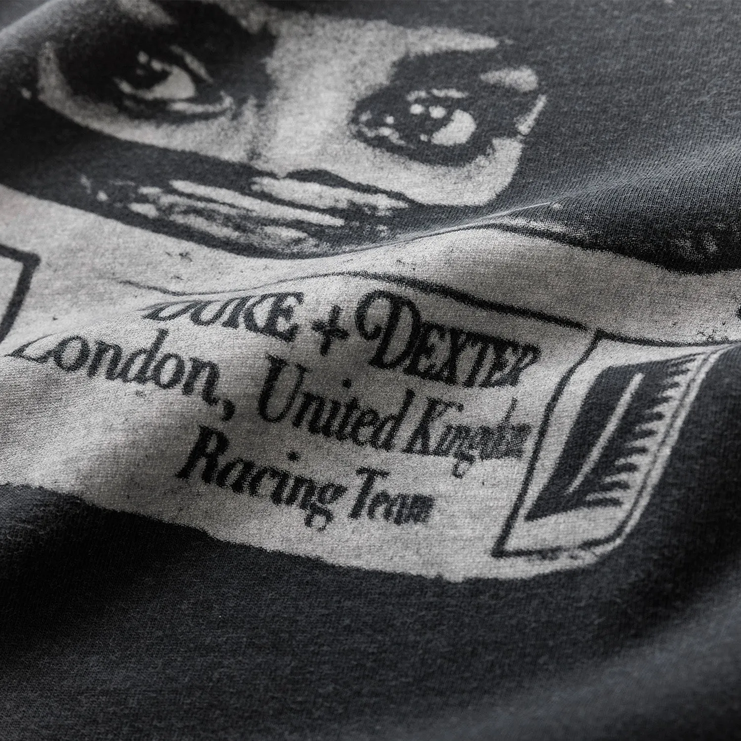 DR1 Helmet Mono Washed Black T-Shirt sold by Duke + Dexter product image thumbnail 5