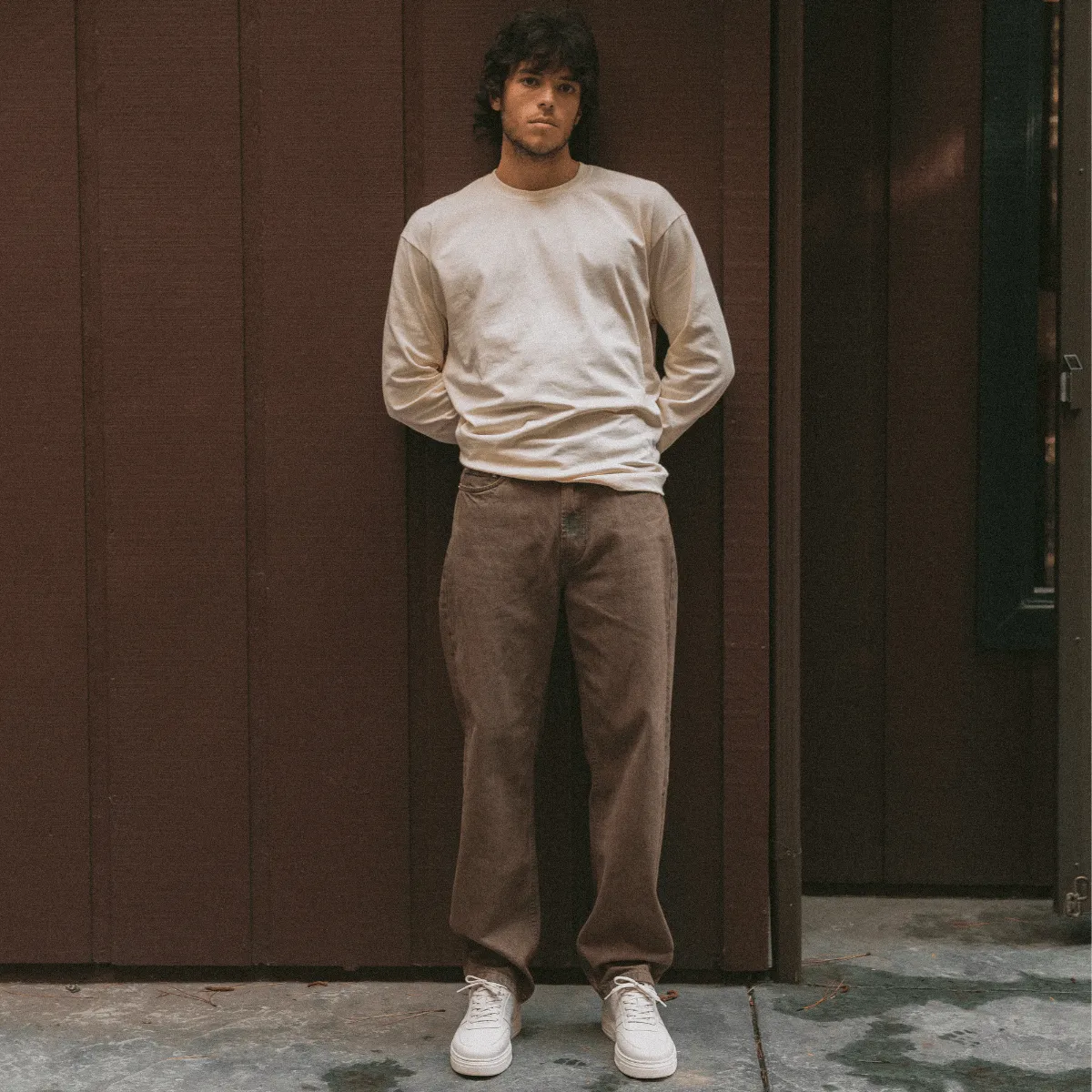 Ritchie White + Grey Sneaker - Men's sold by Duke + Dexter product image thumbnail 2