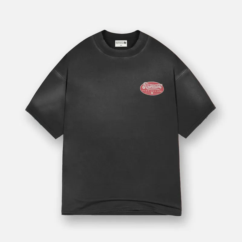 Represent British Luxury Stained T-Shirt sold by Duke + Dexter