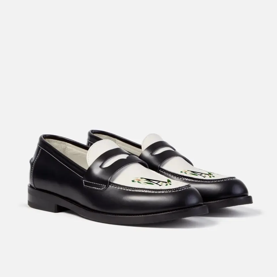 Hand-Painted Initial Penny Loafer - Men's sold by Duke + Dexter product image thumbnail 3