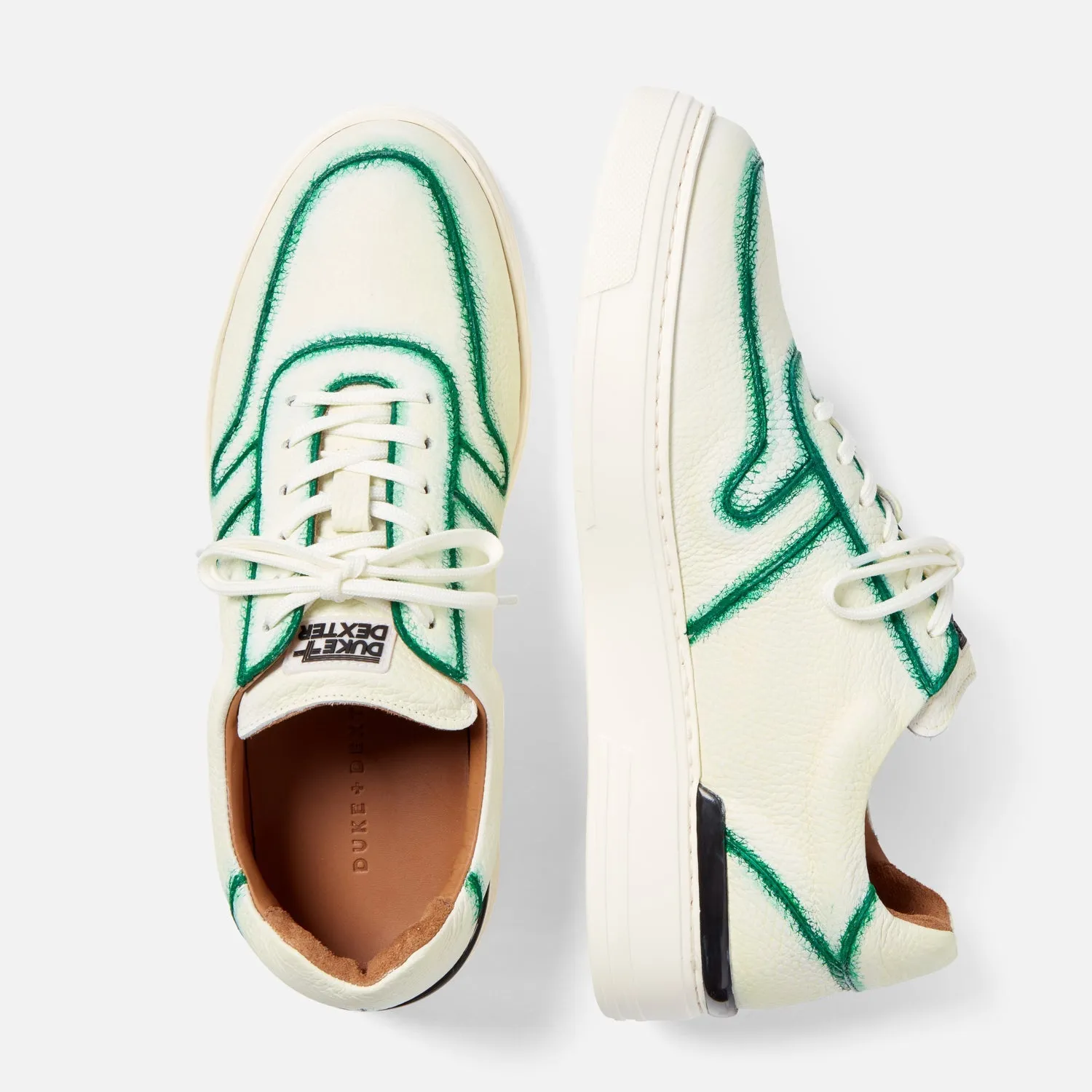 Ritchie Hand-Painted Court Sneaker - Men's sold by Duke + Dexter product image thumbnail 5