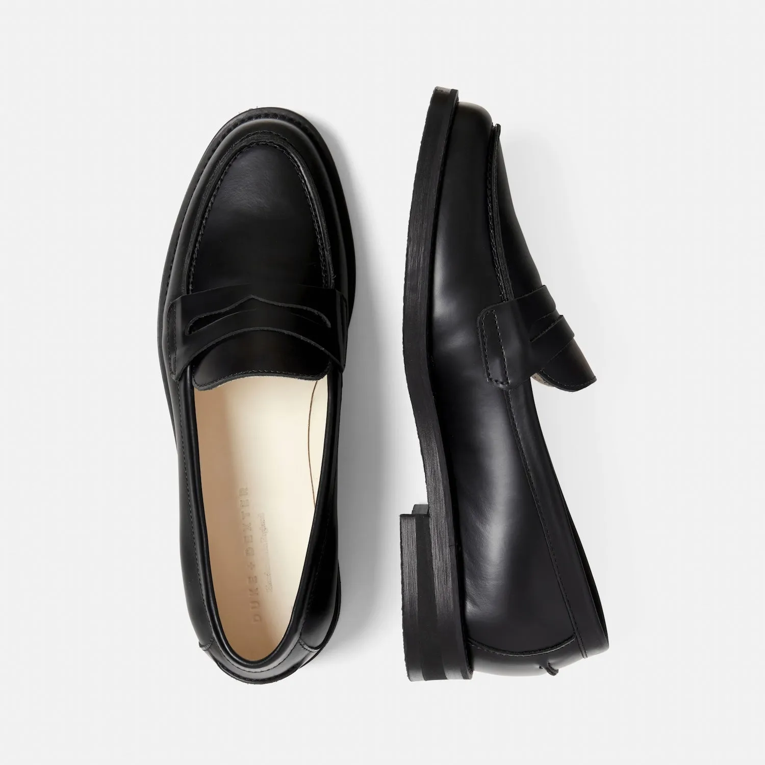 Wilde Black Penny Loafer - Women's sold by Duke + Dexter product image thumbnail 5