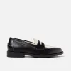 Wilde Black + White Vine Penny Loafer - Men's sold by Duke + Dexter