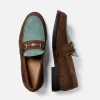 Checks Sage + Chocolate Bit Loafer - Men's sold by Duke + Dexter