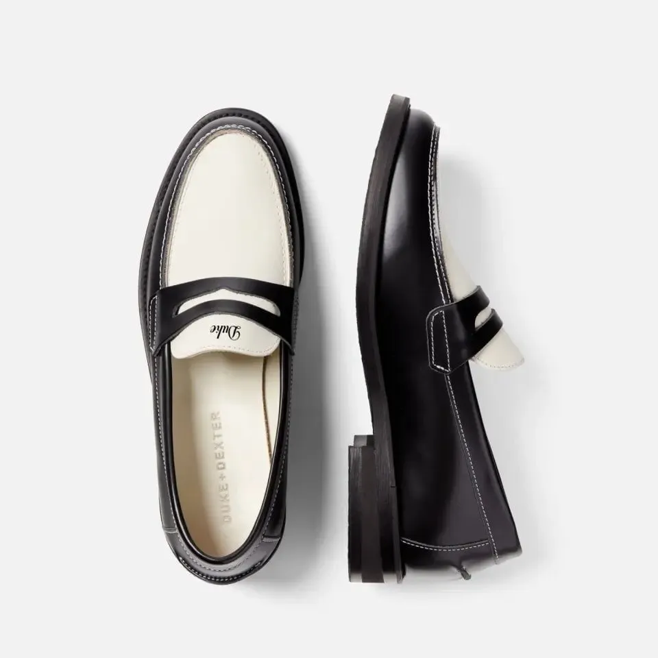 Hand-Painted Lettering Penny Loafer - Women's sold by Duke + Dexter product image thumbnail 5